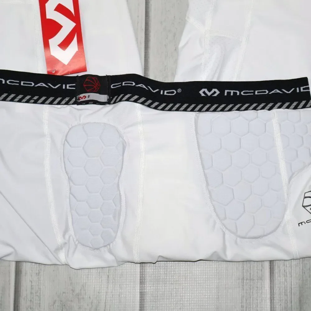 NEW McDavid Men's HEX Padded 3/4 Basketball Tights
